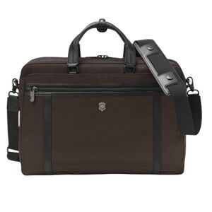 Victorinox Werks Pro 2.0 2 Way Carry Laptop Bag Briefcase Earth Brown